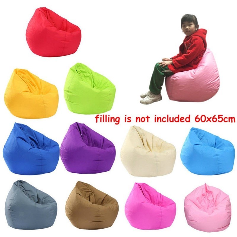 2020 Bean bag Sofas Cover Chairs without Filler Oxford Cloth