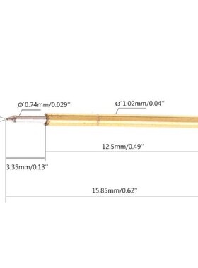 51BD 100 Pieces P75-B1 Spring Test Probe Pogo Pin for Conduc