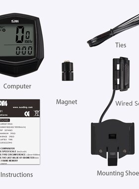 1PCS Waterproof Wireless Digital Bike Ride Speedometer Odome