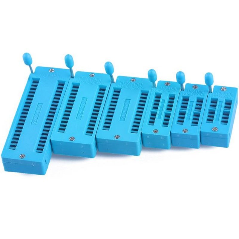 6PC Universal 14/16/18/24/28/40 pin IC Test Universal ZIF So