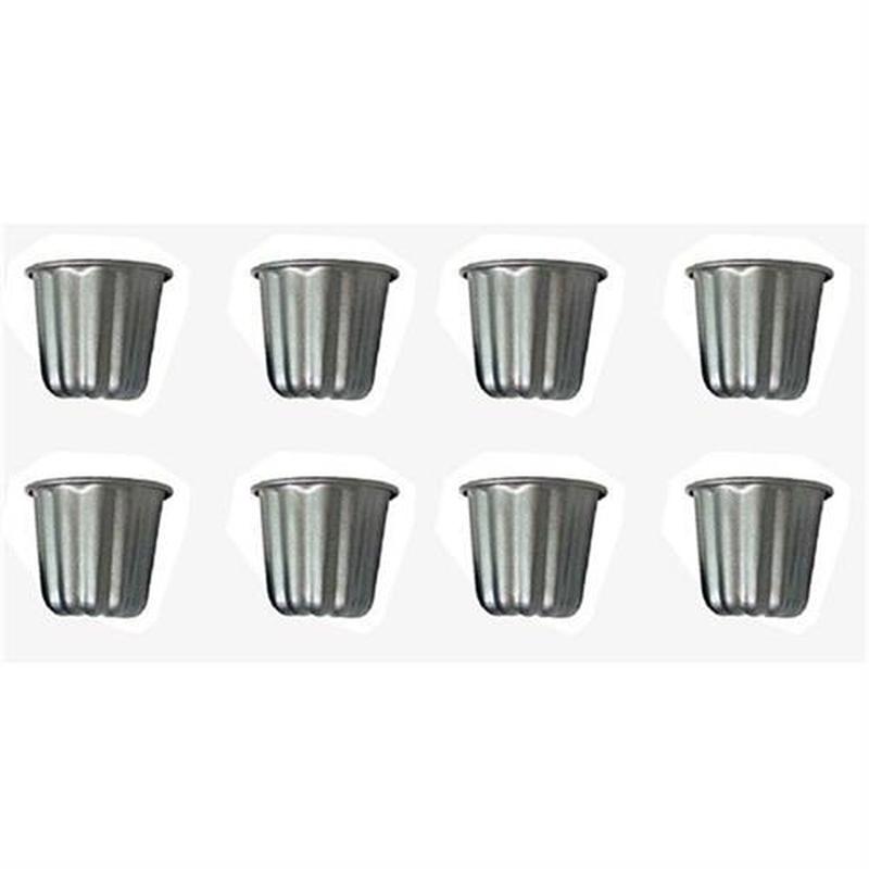 Canele Mold, Cannele Muffin Cup, 8Pcs Non-Stick Cannele