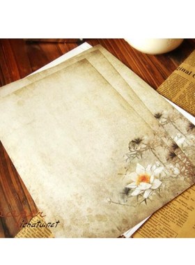 40 pcs/lot vintage lotus letter paper stationery writing pap