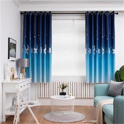 1 Panel Printing Blackout Curtains For Bedroom Living Room