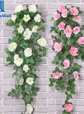 NuoNuoWell 2020 New Artificial Silk Rose Vine Flower