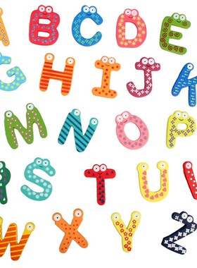 Hot 26 Pcs/lot  Cute Teaching Alphabets Magnetic Letters Fri