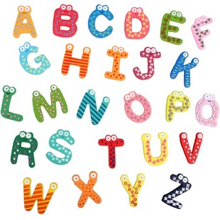 Hot 26 Pcs/lot Cute Teaching Alphabets Magnetic Letters Fri