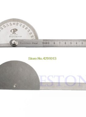 Stainless Steel 180 degree Protractor Angle Finder Arm Rotar