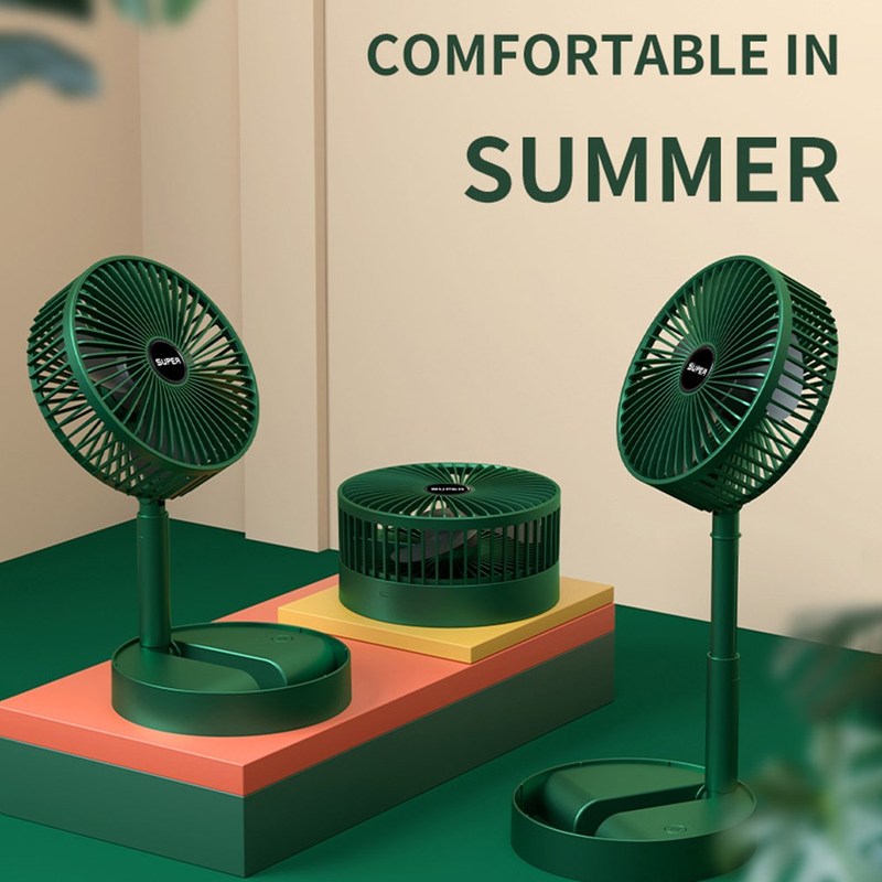 Portable USB Rechargeable Fan Touch Folding Fan Telescopic M