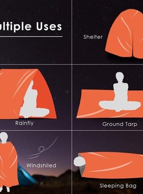 Outdoor  Life Bivy Emergency Sleeping Bag Thermal Keep Warm