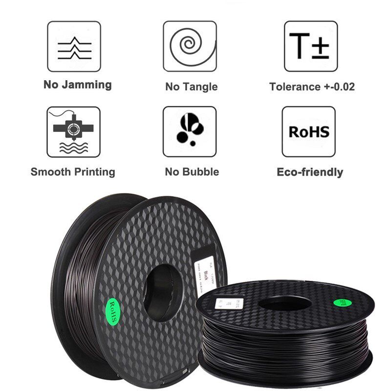 1.75mm 500g PLA Filament 3D Printing Material 3 Colors Optio