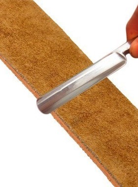 Genuine Leather Strop Strap Barber Straight Razor Folding Kn