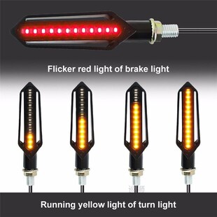 24 LED Motorcycle Turn Signal Indicator Blinkers 12V Three-u