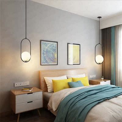 Nordic Glass Ball Pendant Lights Industriel Hanging Lamp lux