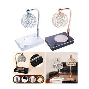 Candle Warmer Wax Bruner Mood Lamp Crystal Lampshade Table