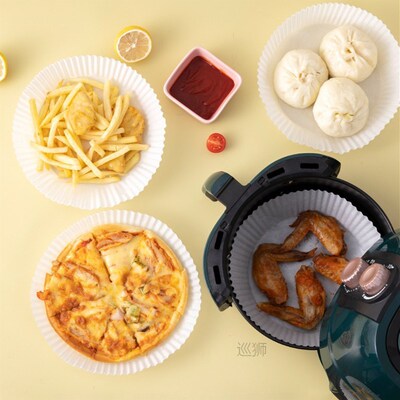 100PCS Air Fryer Paper Liner 16cm Disposable Non-Stick Parch