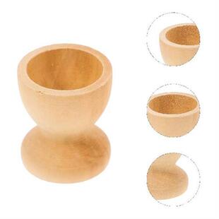 Egg Holder Wooden Easter Cup Cups Stand Holders Wood Tray