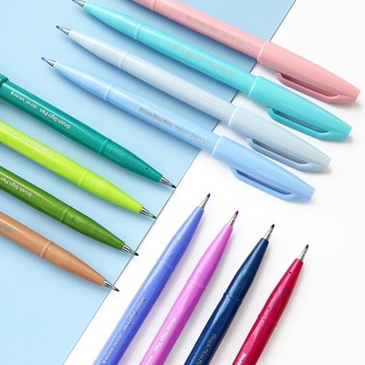 newNew Color 1pc Pentel Brush Sign Pens Fude Touch Pen Flex