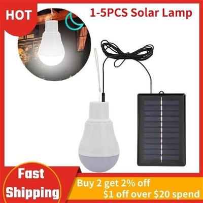Solar Light Bulb Portable Outdoor Waterproof Solar Power Lam