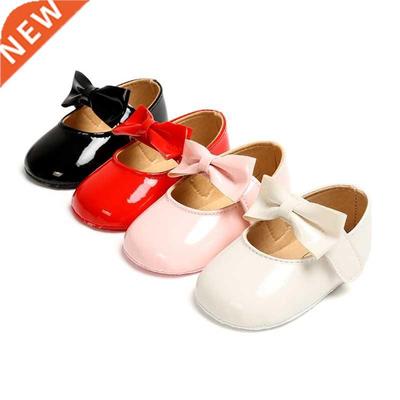 Newborn Toddler Baby Girl Shoes PU leather Buckle First Walk
