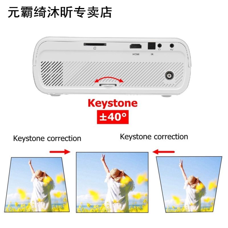 7000 Lumens Projector 800*480 Resolution Portable HD LED Pro