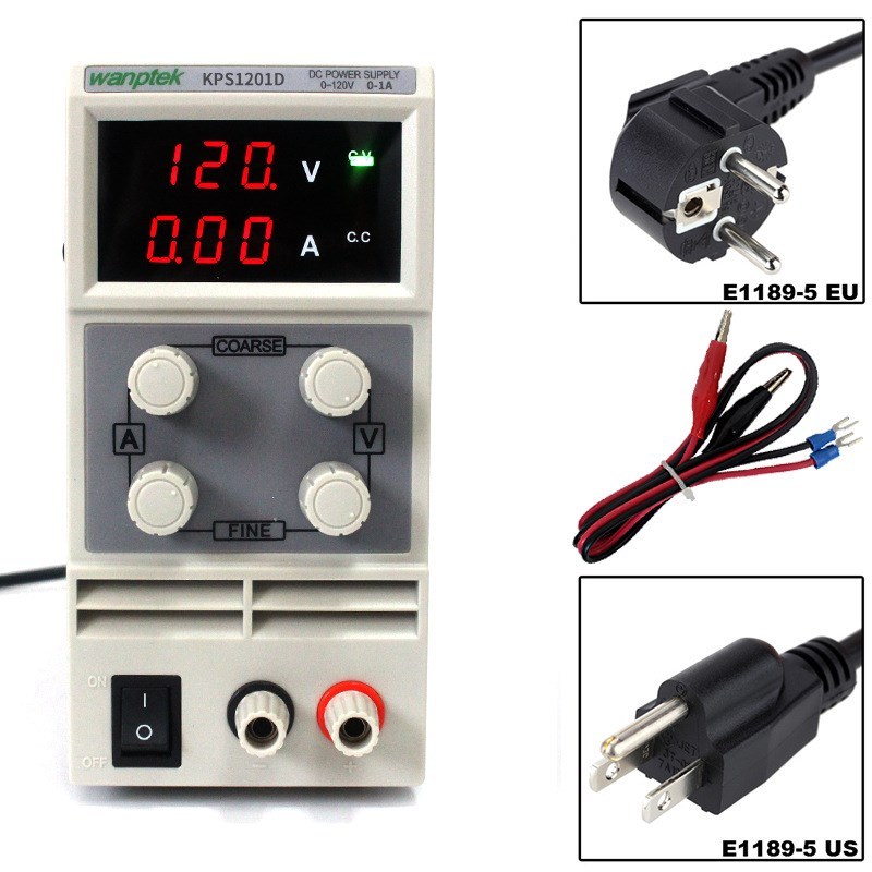 120V 1A DC Regulated Power High Precision Adjustable Supply