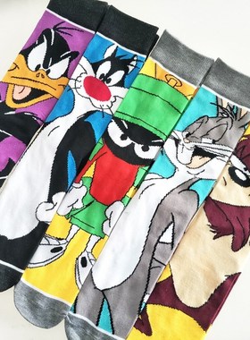 fashion male new happy funny socks cotton colorful crazy ca