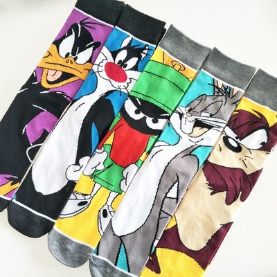 fashion male new happy funny socks cotton colorful crazy ca