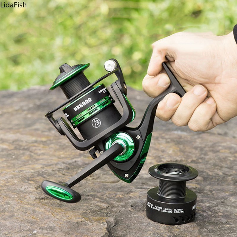 2021 High Speed Double Spool Spinning Fishing Reel 5.11/5.2