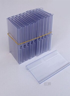 60Pcs Plastic Sign Label Holder Hanging Hook Shelf Retail Pr
