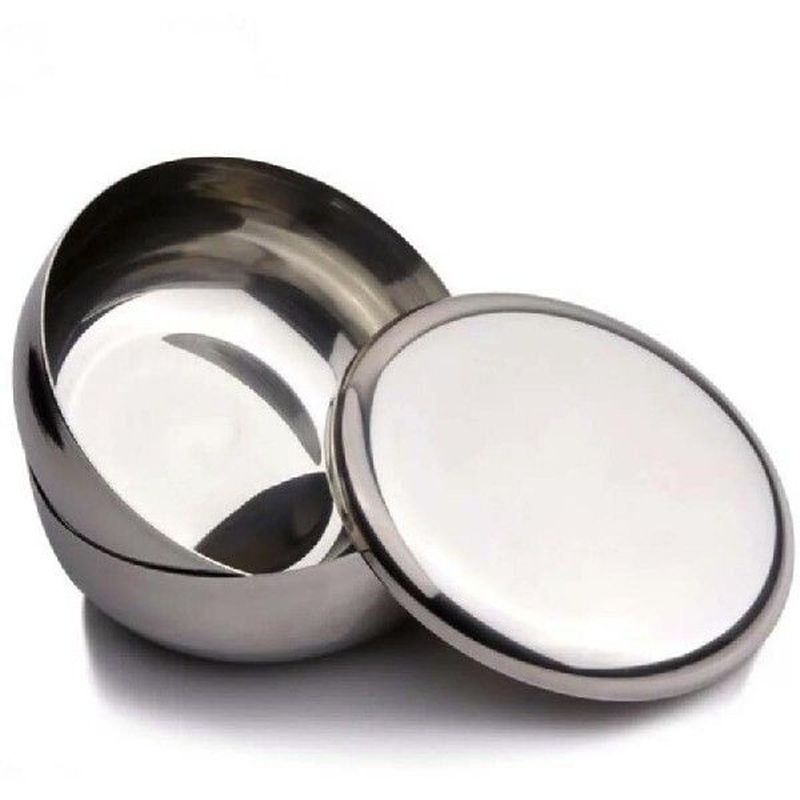 Stainless Steel Bowl Korean Big Cooked Rice Bowl With Cover