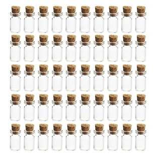 *50Pcs 12*24MM 1.5ML Mini Glass Bottles Empty mini glass jar