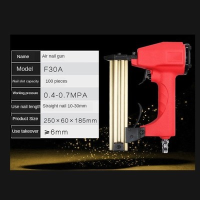 Air Nailer Gun Straight Nail Gun Pneumatic Nailing Stapler F