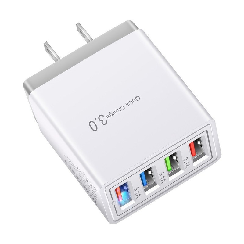 Quick Charge 3.0 4.0 USB Charger 3.1A Fast Wall Mobile Phon