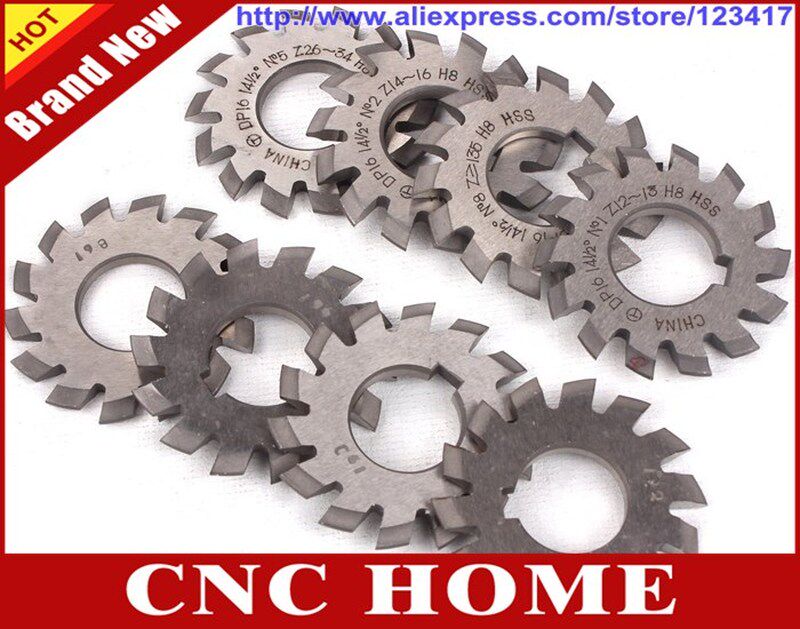 Conical gear lling cutter module M1.5 --NO8 8PCS A set