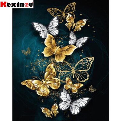 5D Diamond Painting Animal Flower butterfly Full Square Rhin