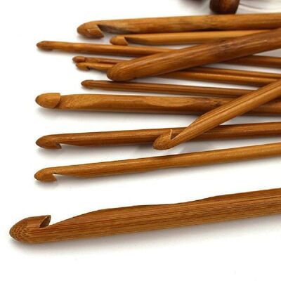 12 Different Sizes Flexible Afghan Tunisian Carbonized