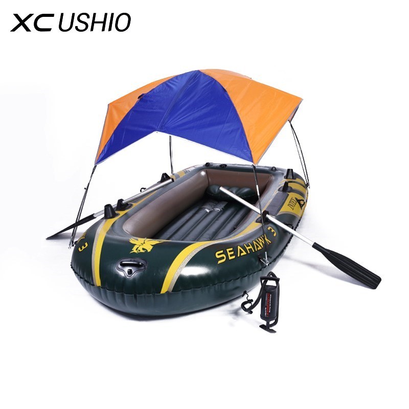 2-4 Person Inflatable Boat Awnings Tarp Tent Easy Setup Hove