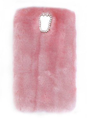 Luxury Winter Warm Soft Faux Rabbit Fur Case Cover For Samsu