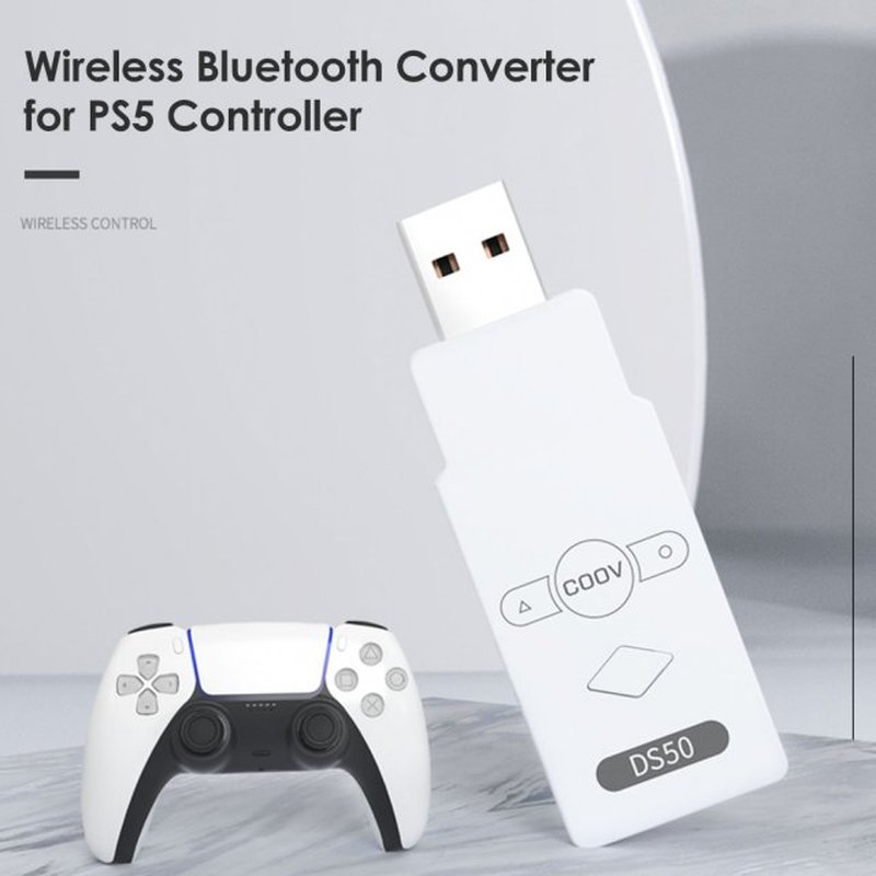 Wireless Controller Gamepad Converter USB  Receiver for PS5/