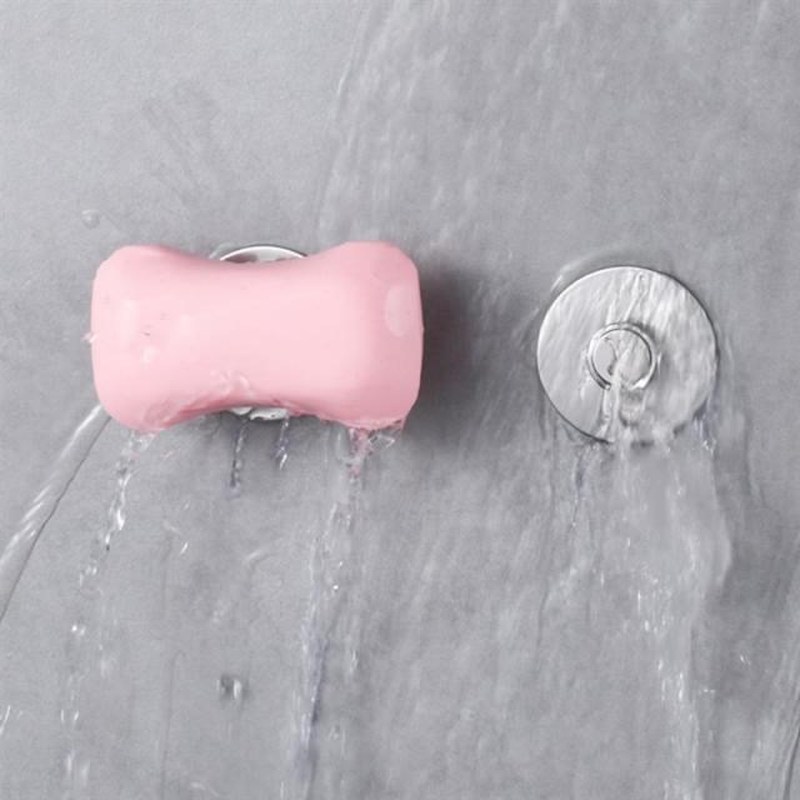 2pcs Creative Magnetic Soap Holder Rustproof Sponge Holder D