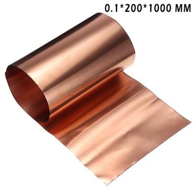 1pc 99.9% Pure Copper Cu Metal Sheet Foil Plate 200x1000mm 0