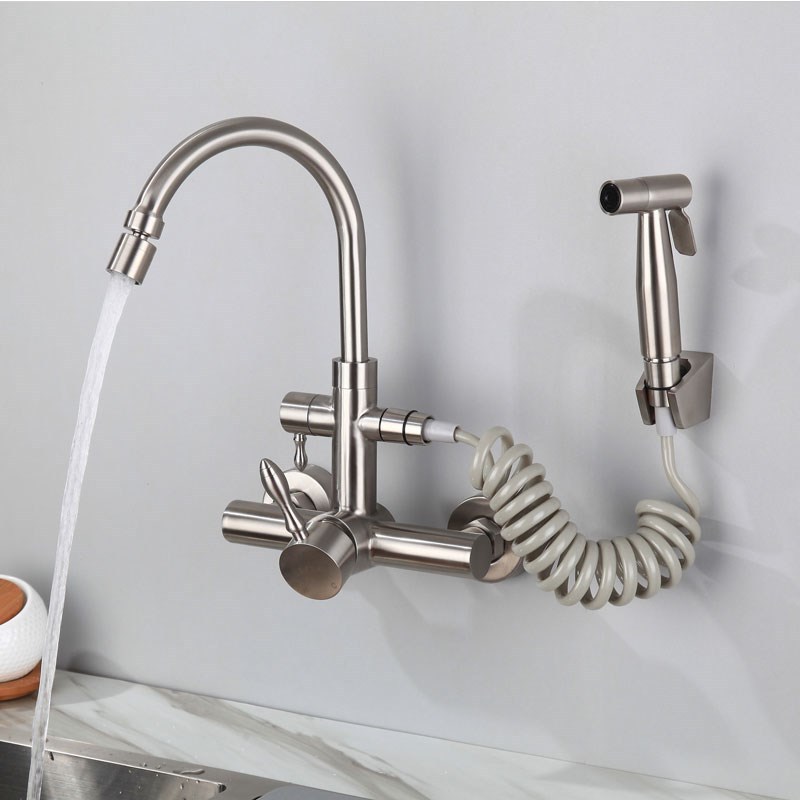 Kitchen Faucets Nickel Pull Out Spray Kitchen Sink Faucet 36