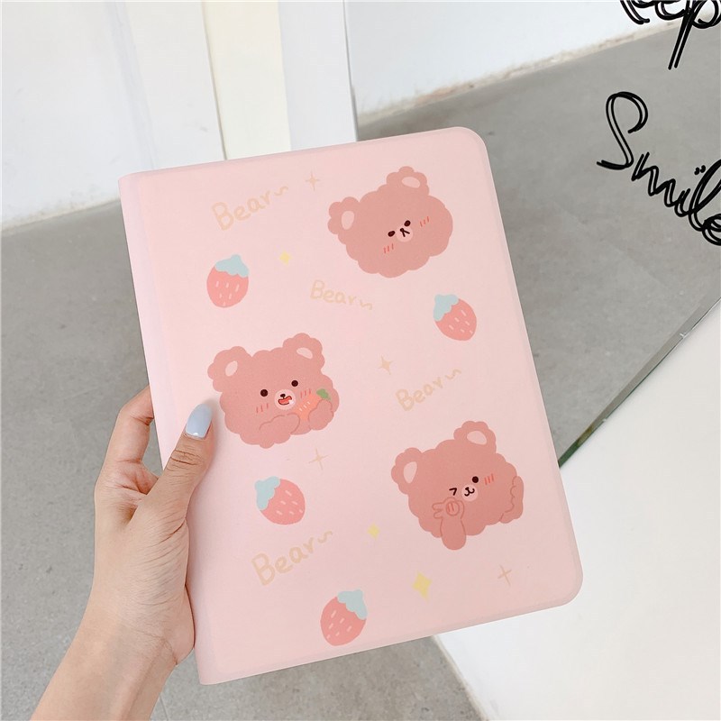 Cute Bears With Pencil Slot Case For iPad Pro 2018 2020 11