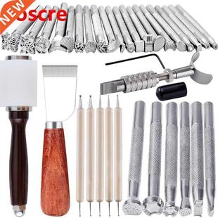 Kit Craft Punch Leather Embossing Stitching Tools Stamping