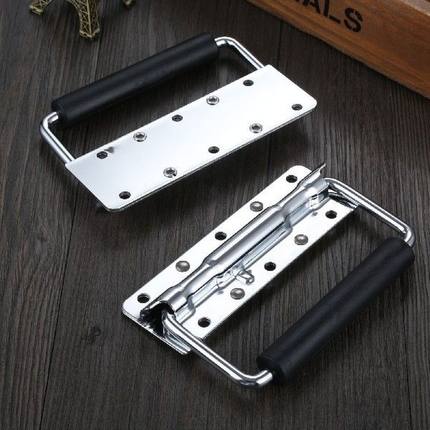 1Pc 124*80mm Iron Chest Pull Handle Cabinet Pull Door