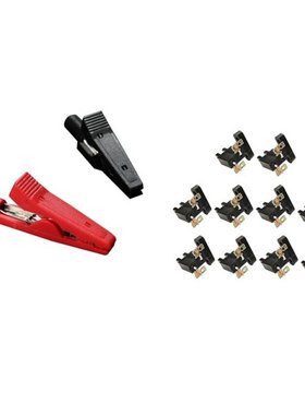 2Pcs Insulated Alligator Clip Connector Clamp Testing Probe