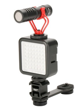 Metal Extention Bar w/ 3 Cold Shoe Mount 1/4 inch Adapter f