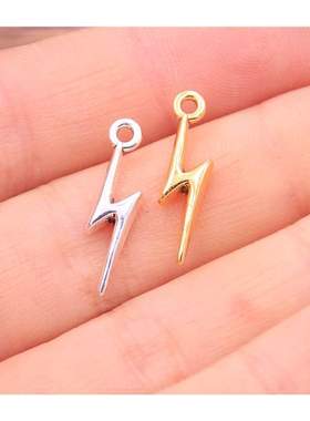 60Pcs 5*20mm Three Color MINI Lightning Charms Natural Pheno