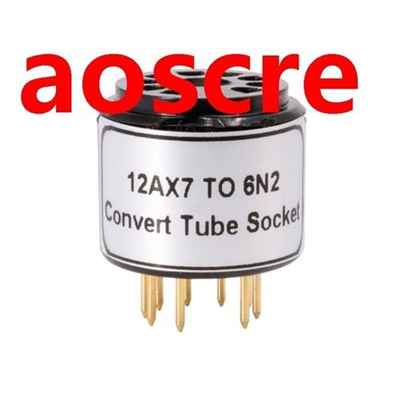1PC Tube Socket Adapter ECC83 12AX7 to 6N2 6N1 6N6 Converter