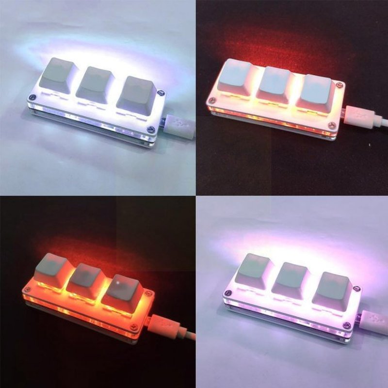 USB  3Keys Mechanical Keyboard For Photoshop Drawing Key